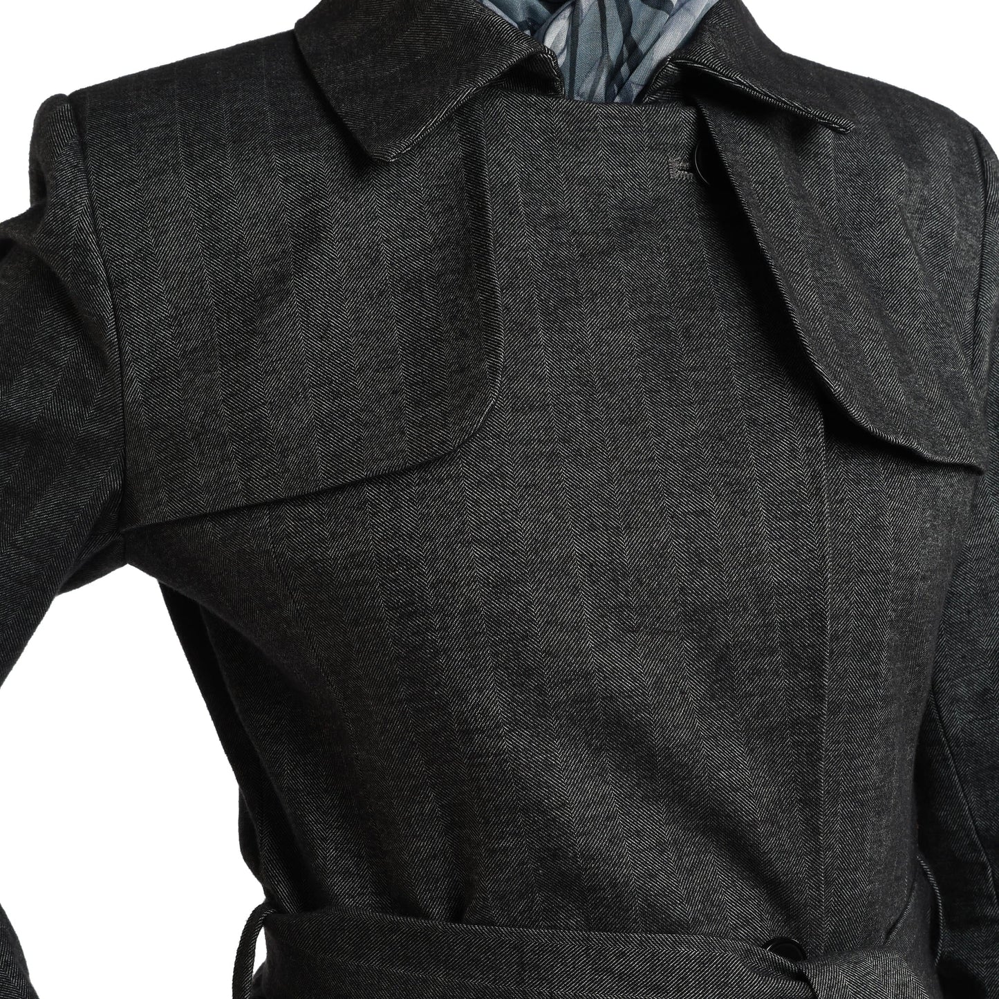 Concealed Placket Single-Button Lined Coat