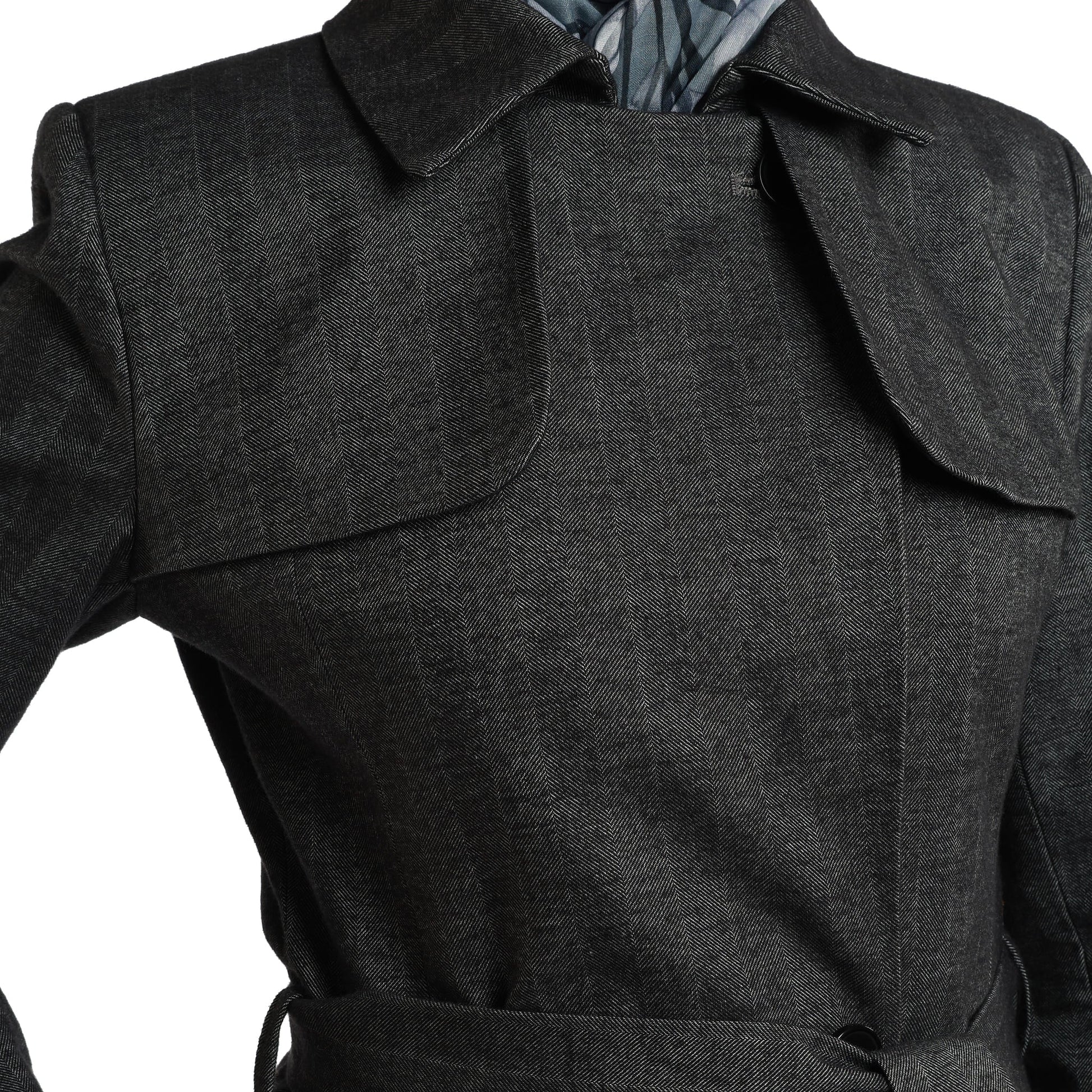 Concealed Placket Single-Button Lined Coat