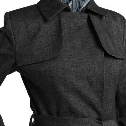 Concealed Placket Single-Button Lined Coat