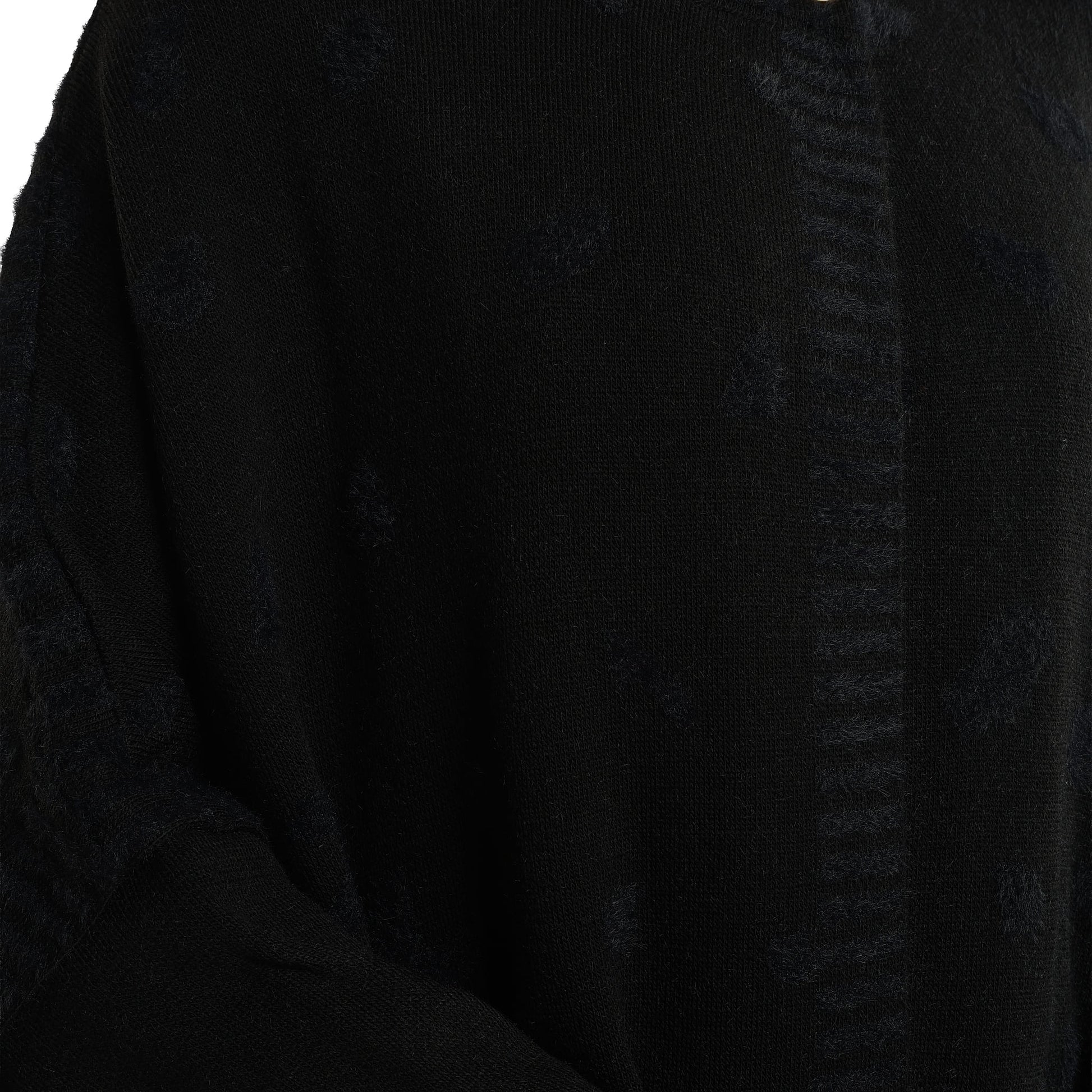 Relaxed Stand Collar Poncho Knit Cardigan