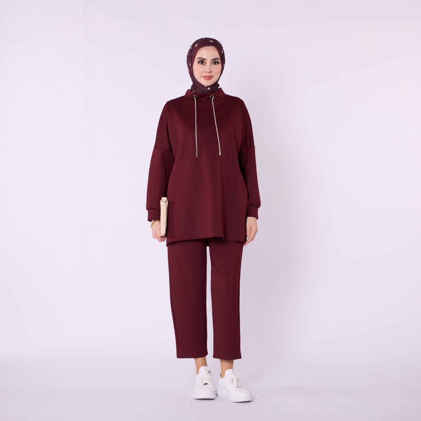 Low Collar Judge Collar Trouser Suit