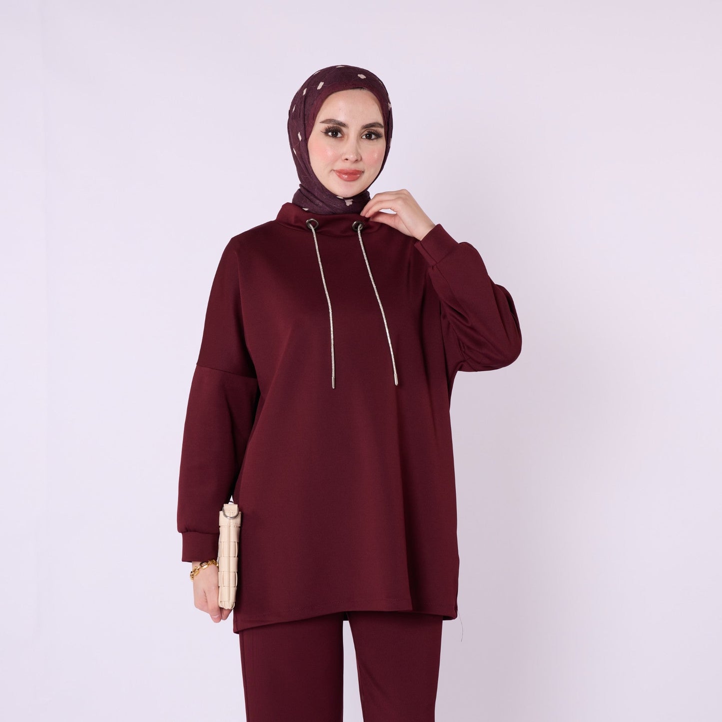 Low Collar Judge Collar Trouser Suit