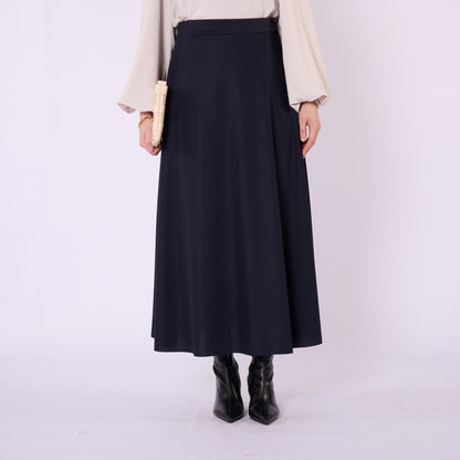 Elastic Waist Straight A Line Winter Skirt