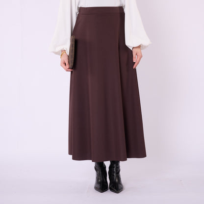 Elastic Waist Straight A Line Winter Skirt