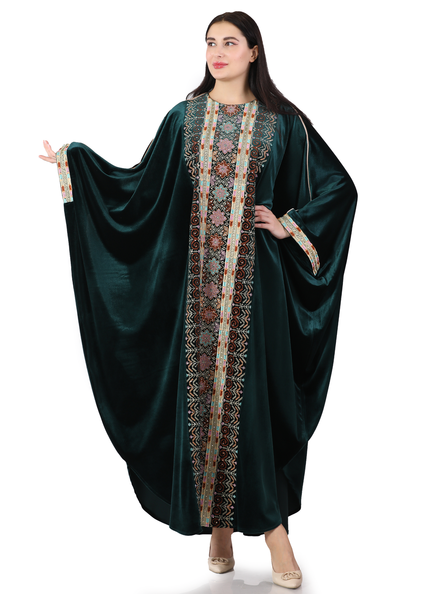 Embroidered bisht