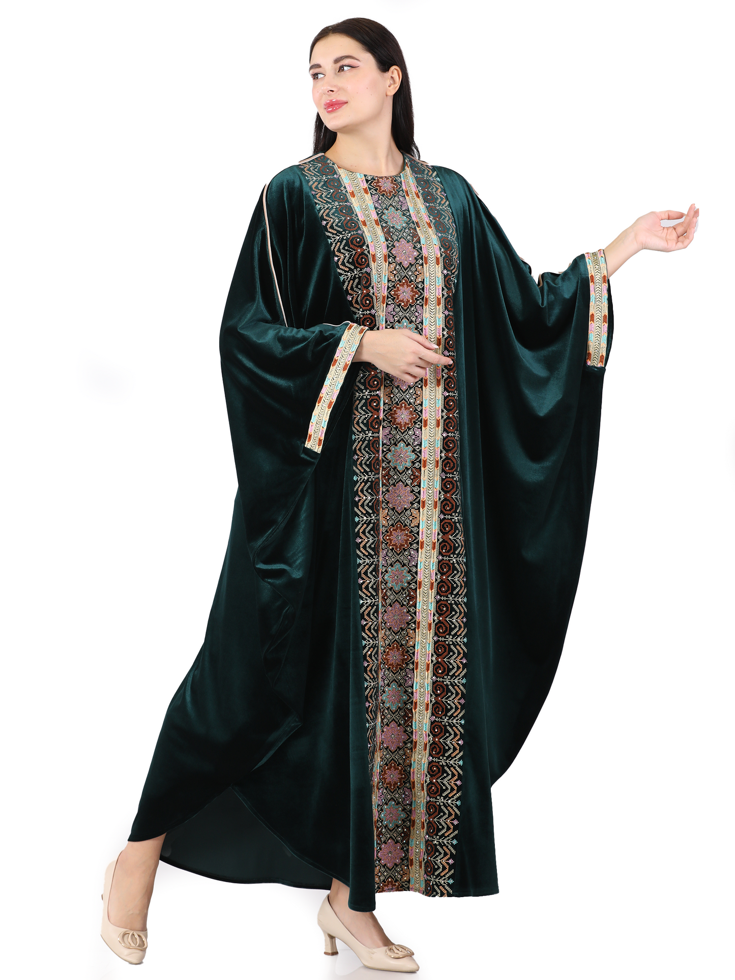 Embroidered bisht