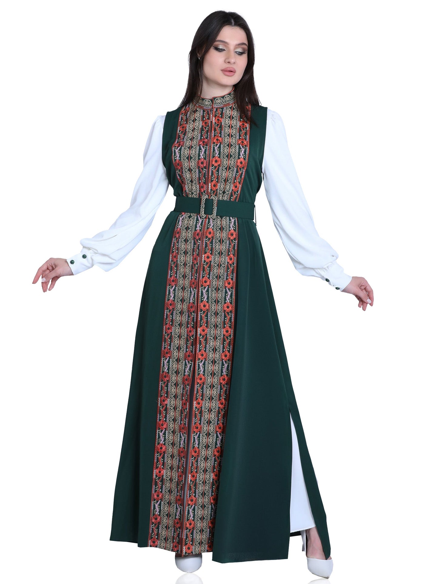 Embroidered bisht
