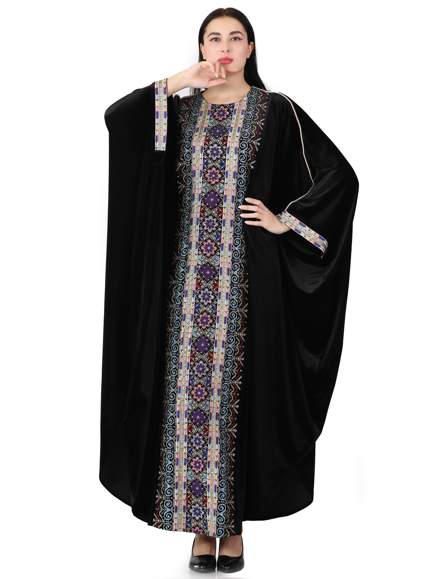 Embroidered bisht