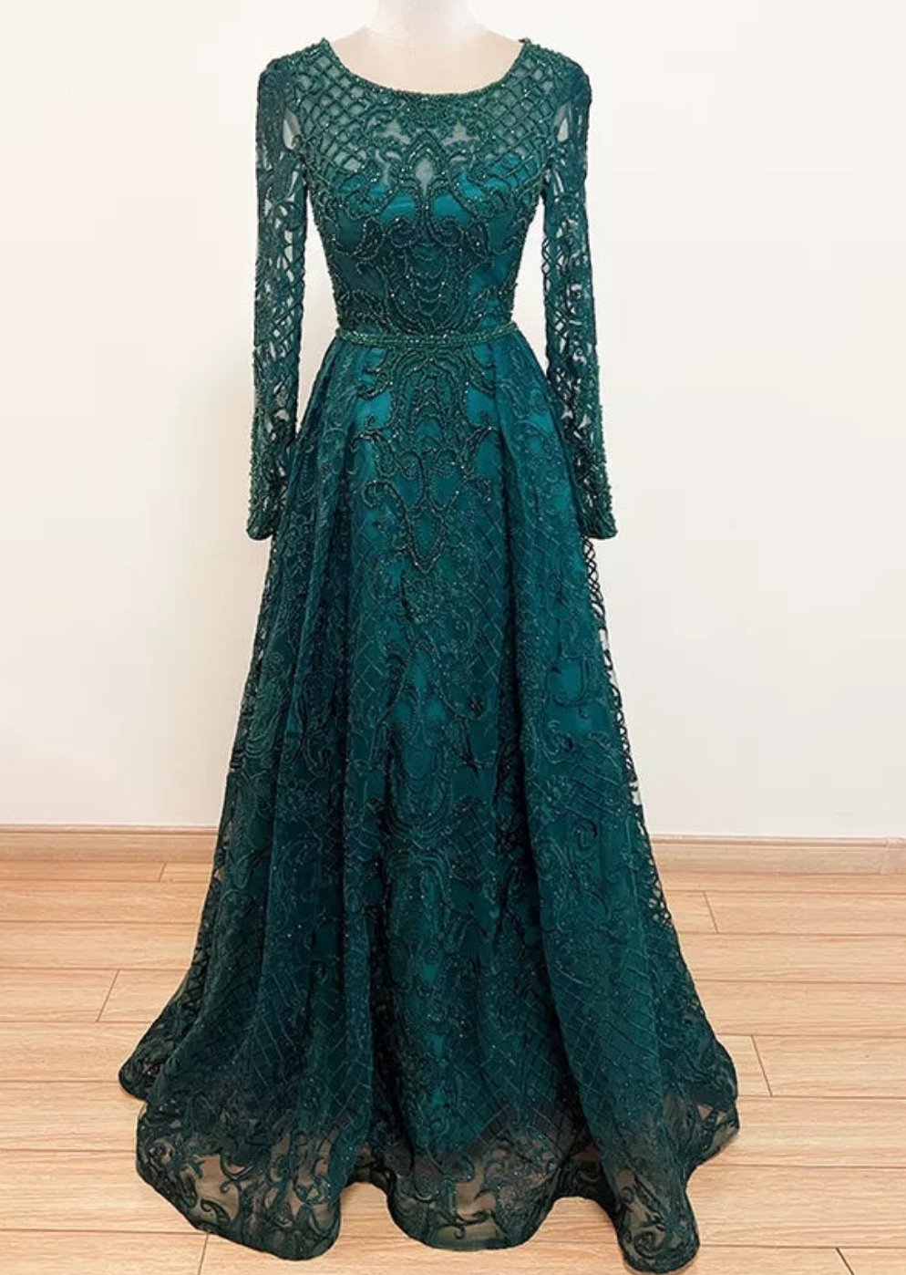 Rayna Beaded Lace Gown