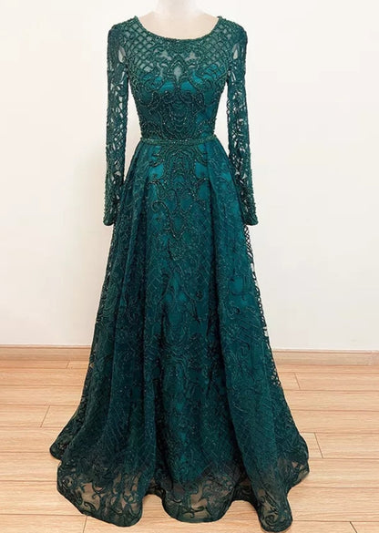 Rayna Beaded Lace Gown