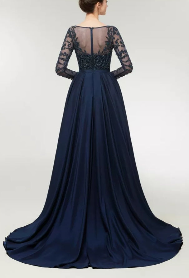 Noor-Beaded Evening Gown