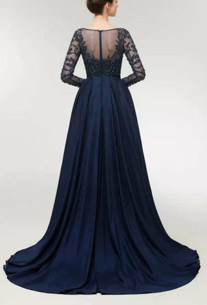 Noor-Beaded Evening Gown