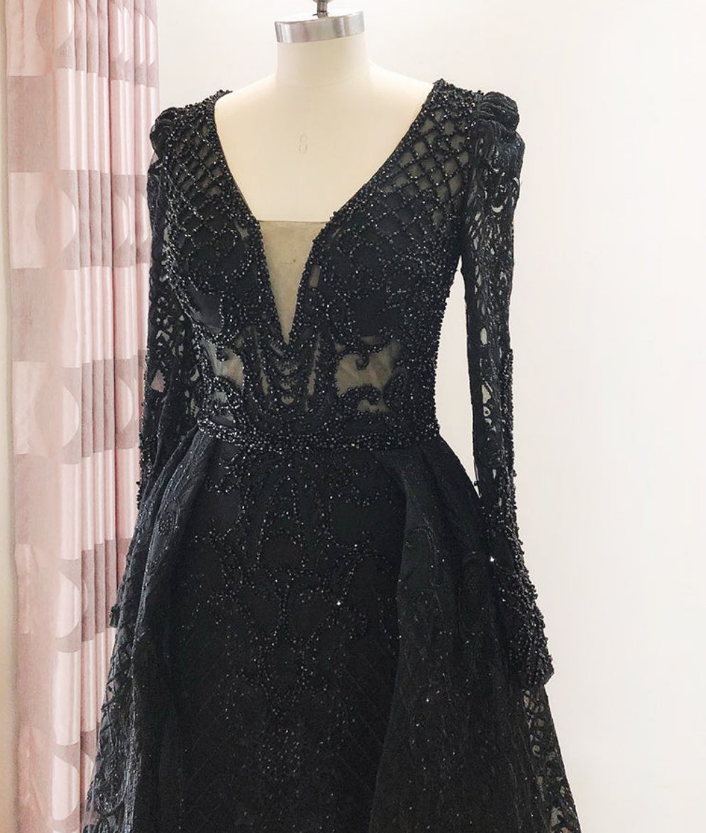 Rayna Beaded Lace Gown