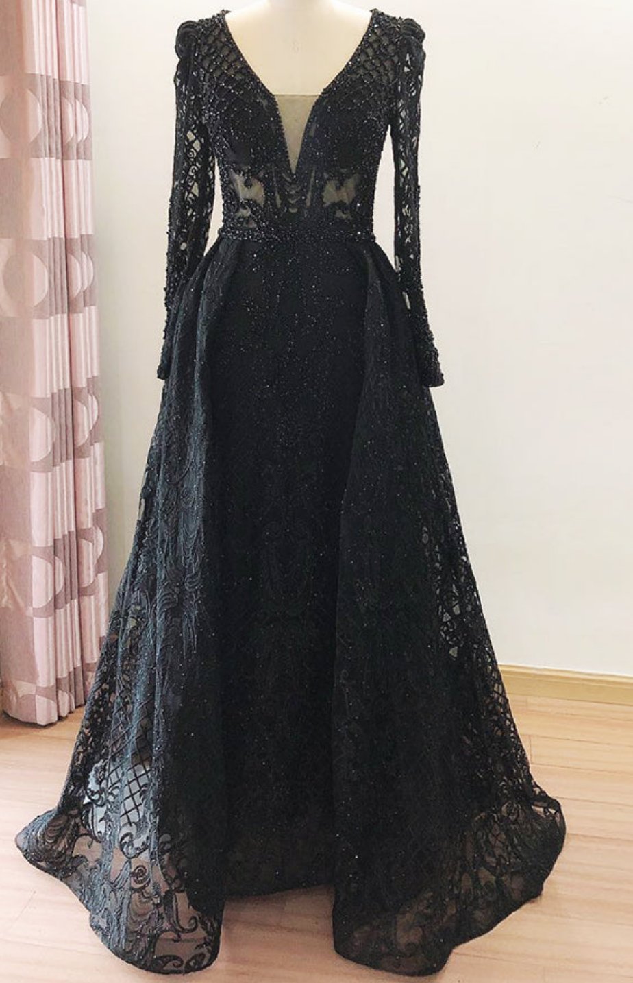 Rayna Beaded Lace Gown