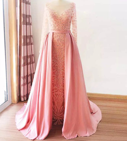 Noor-Beaded Evening Gown