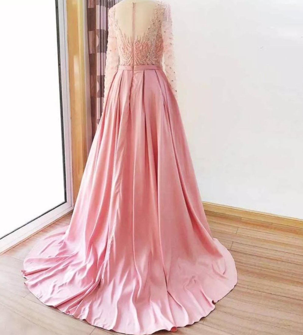 Noor-Beaded Evening Gown