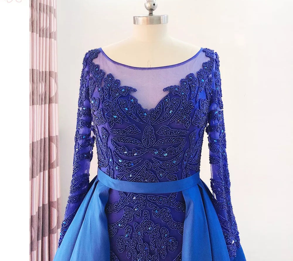 Noor-Beaded Evening Gown