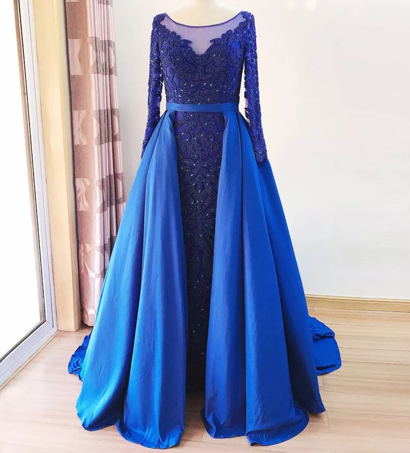 Noor-Beaded Evening Gown