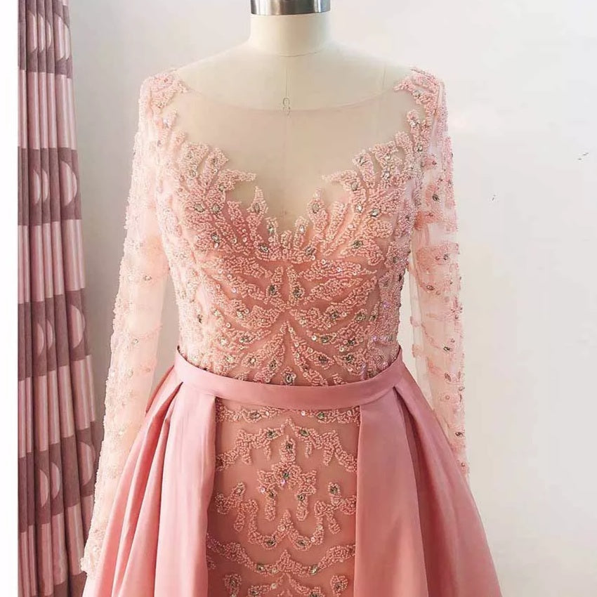 Noor-Beaded Evening Gown