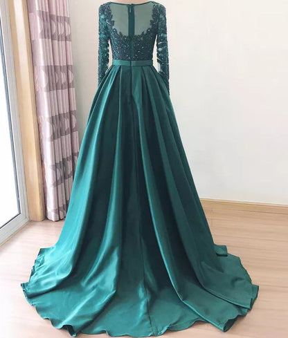 Noor-Beaded Evening Gown