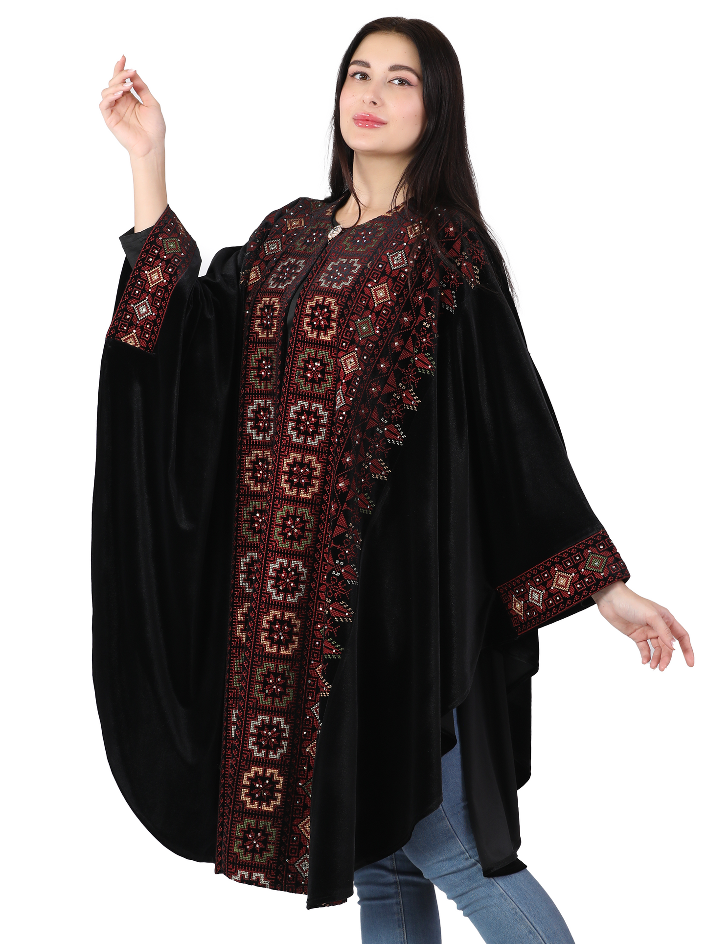 Embroidered bisht