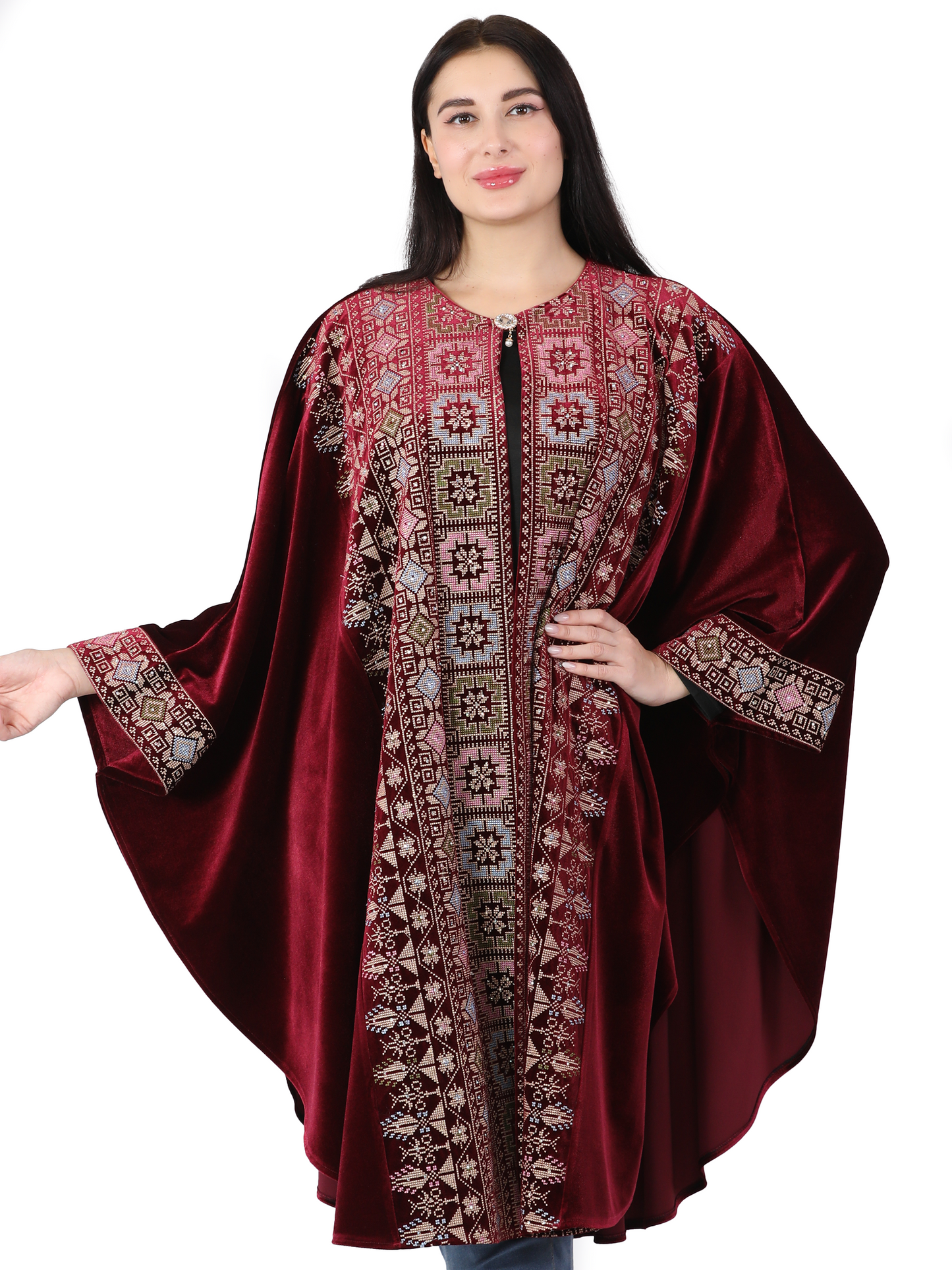 Embroidered bisht