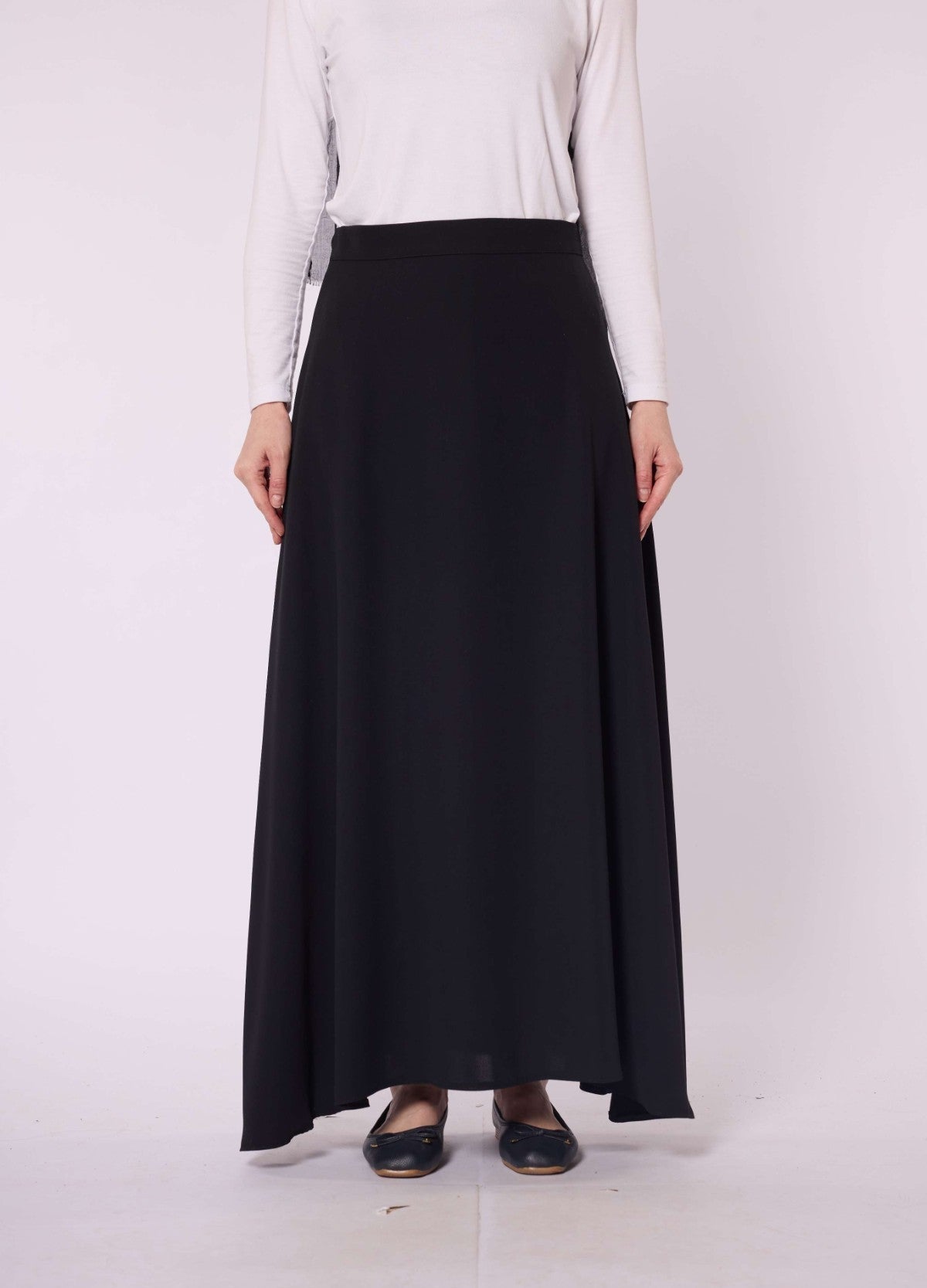 A Line Skirt With Zip Detail