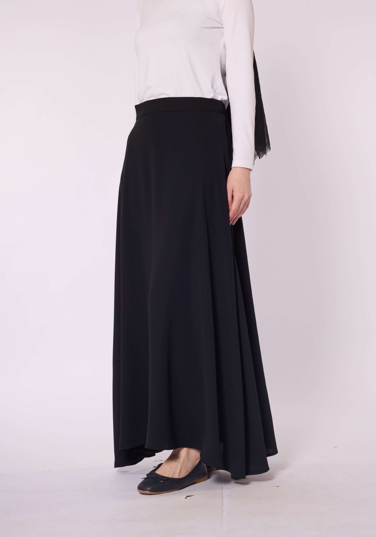 A Line Skirt With Zip Detail