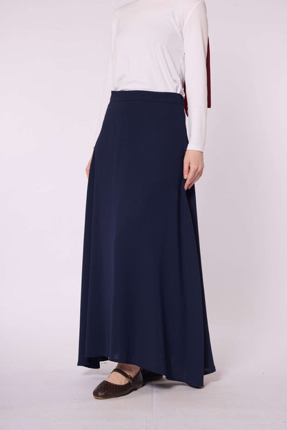 A Line Skirt With Zip Detail