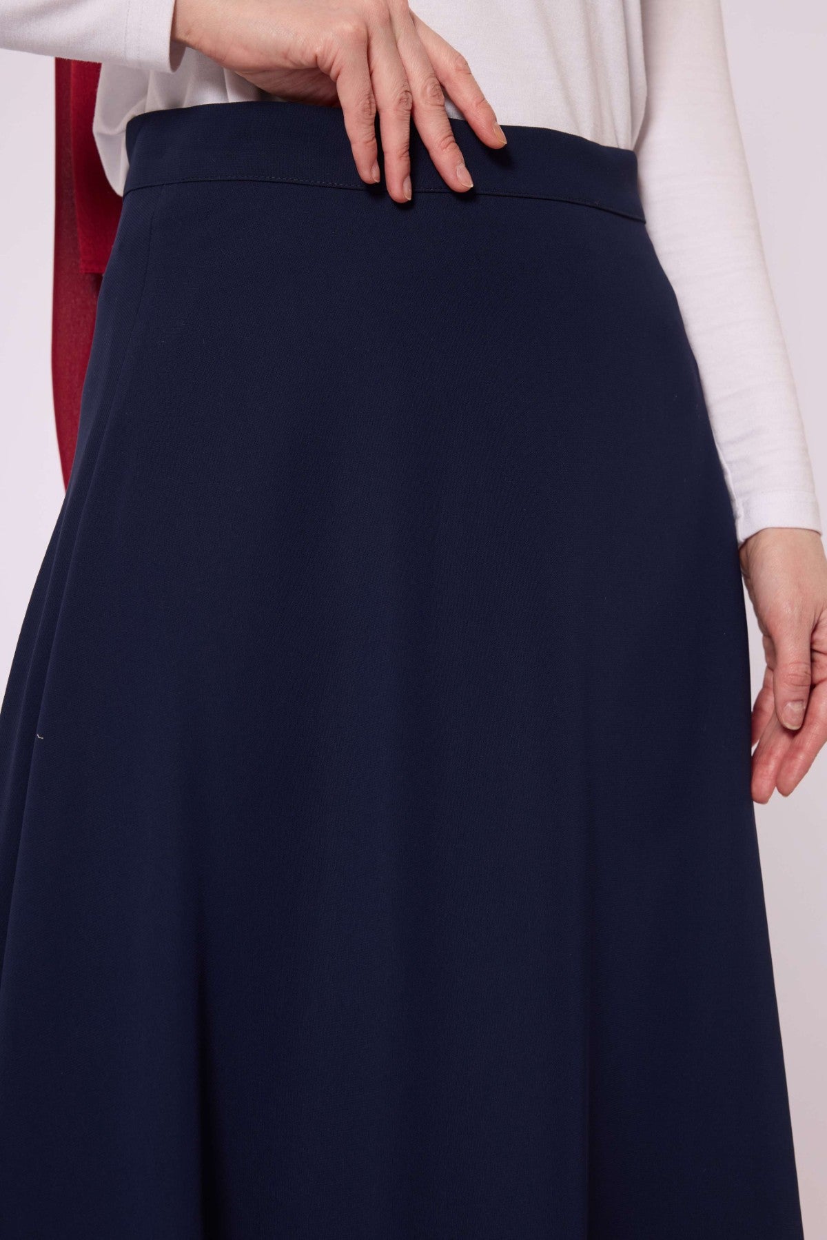 A Line Skirt With Zip Detail