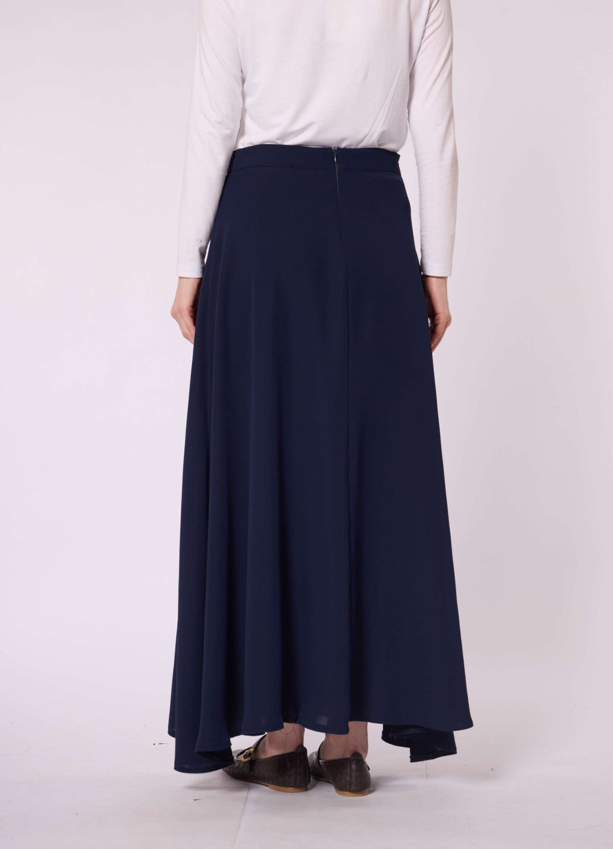 A Line Skirt With Zip Detail