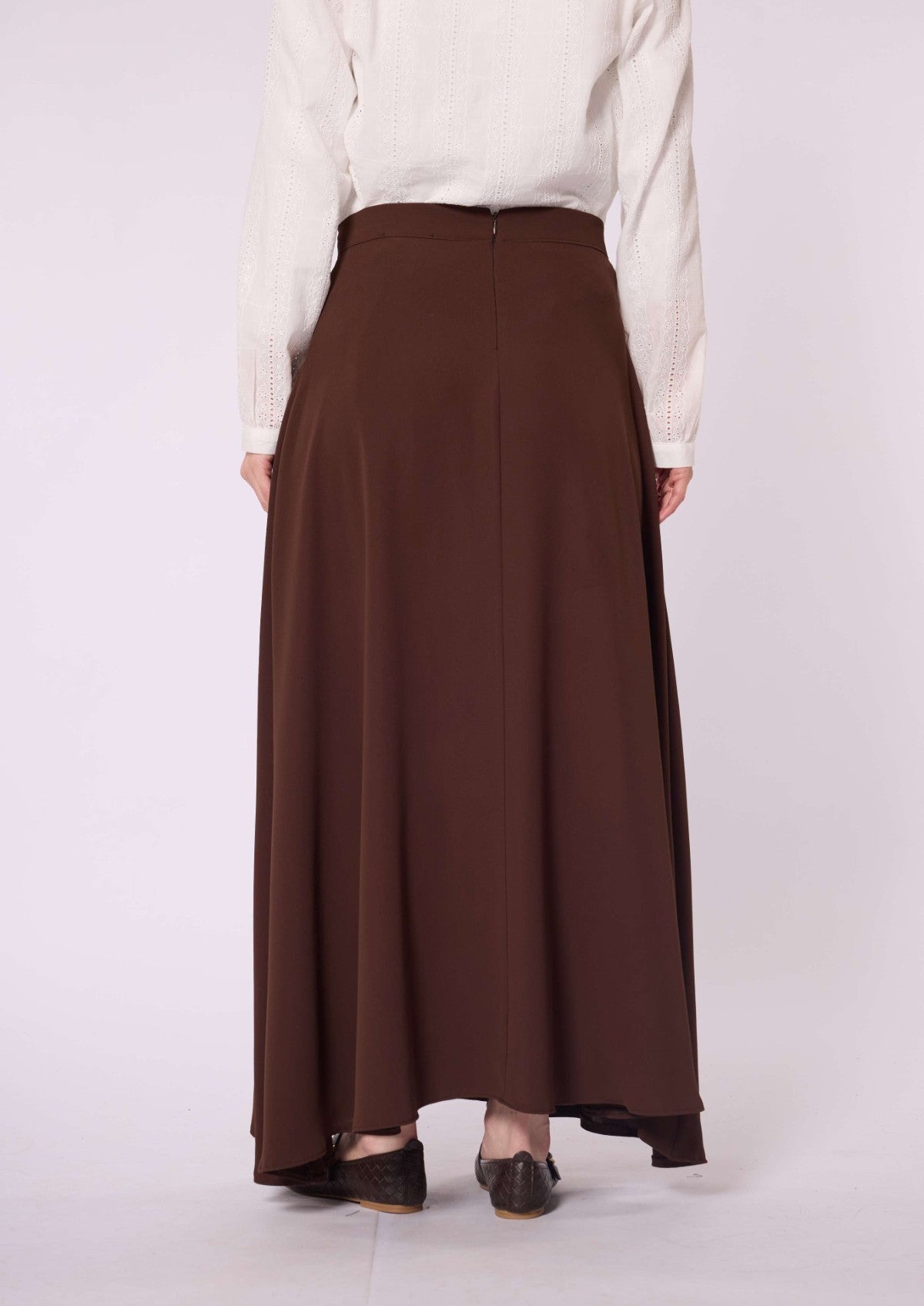 A Line Skirt With Zip Detail