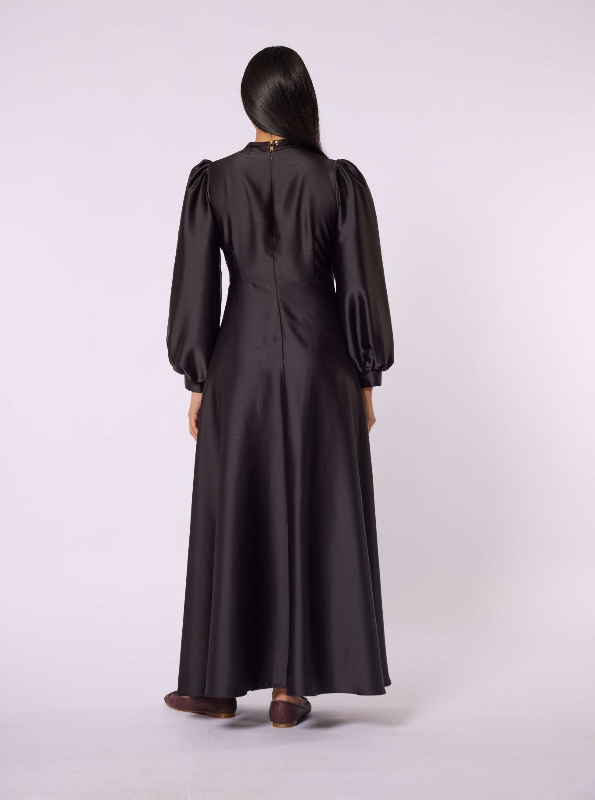 Cross Apron Detail Buckle Accent Dress