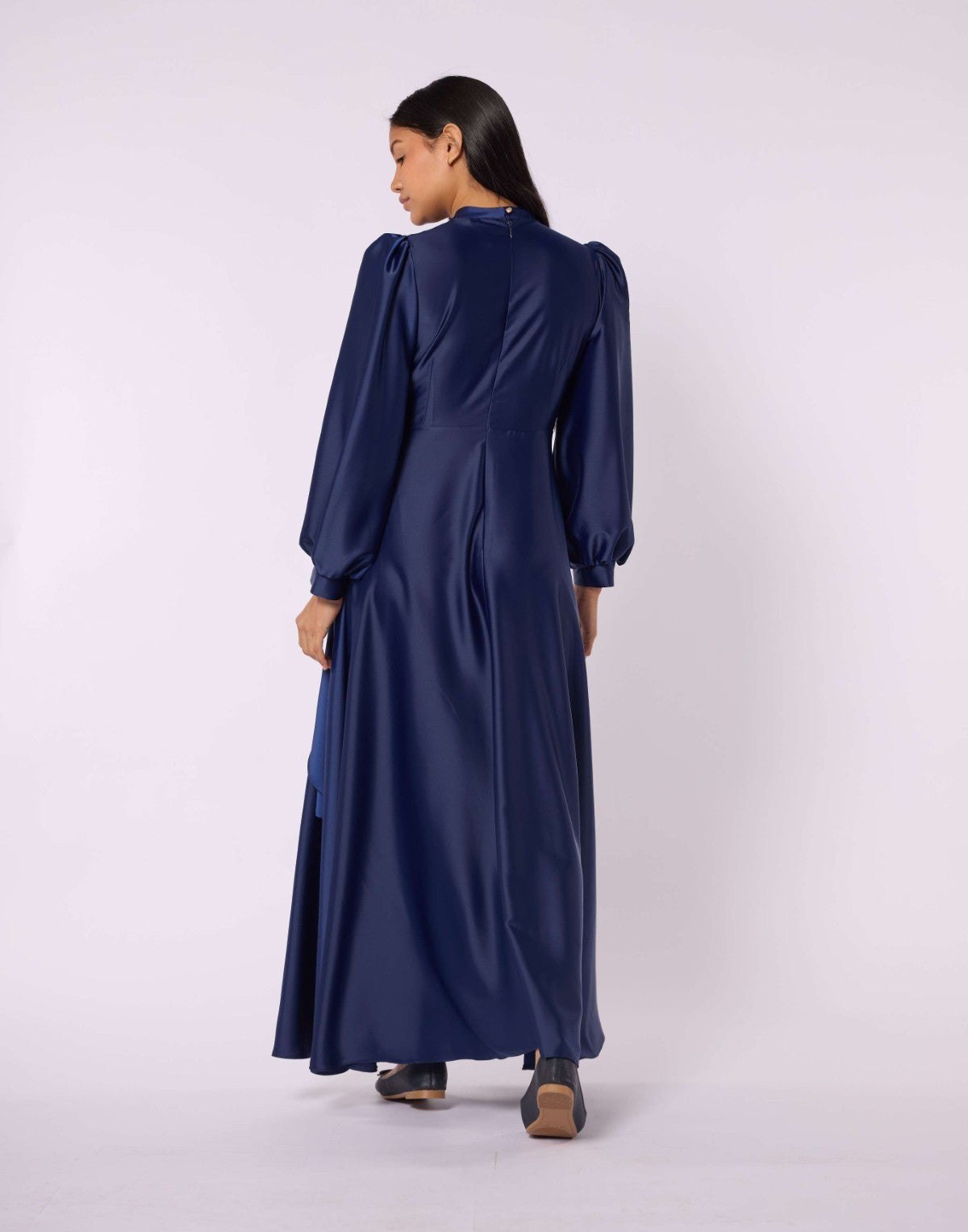 Cross Apron Detail Buckle Accent Dress