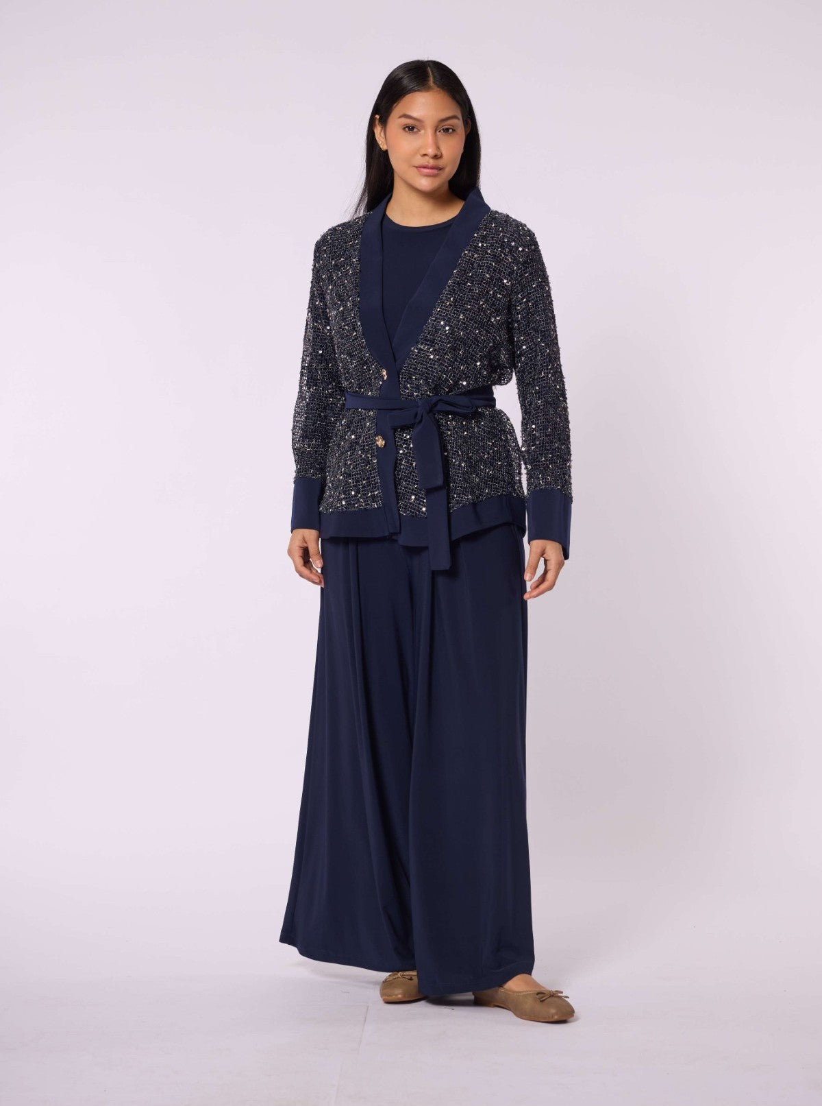 Set with Sequin Detailed Jacket