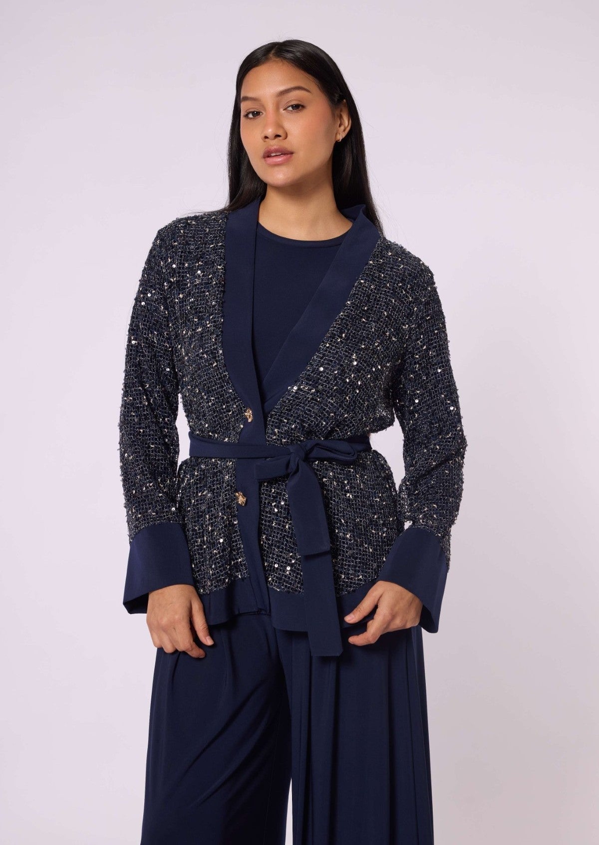 Set with Sequin Detailed Jacket