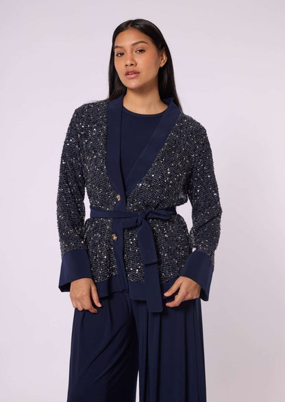 Set with Sequin Detailed Jacket