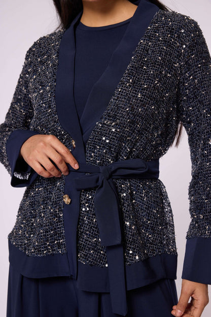 Set with Sequin Detailed Jacket