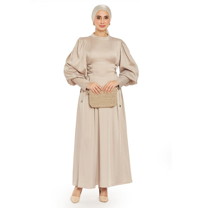 Sleeve Detail Judge Collar Dress