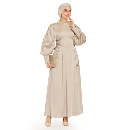 Sleeve Detail Judge Collar Dress