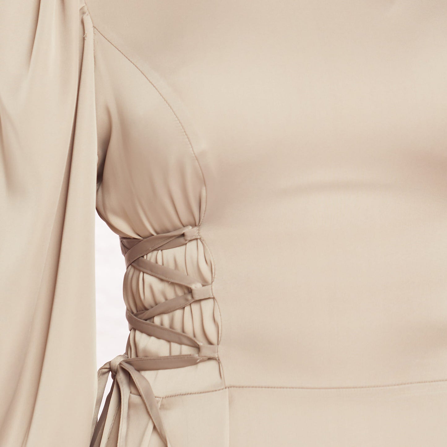 Sleeve Detail Judge Collar Dress