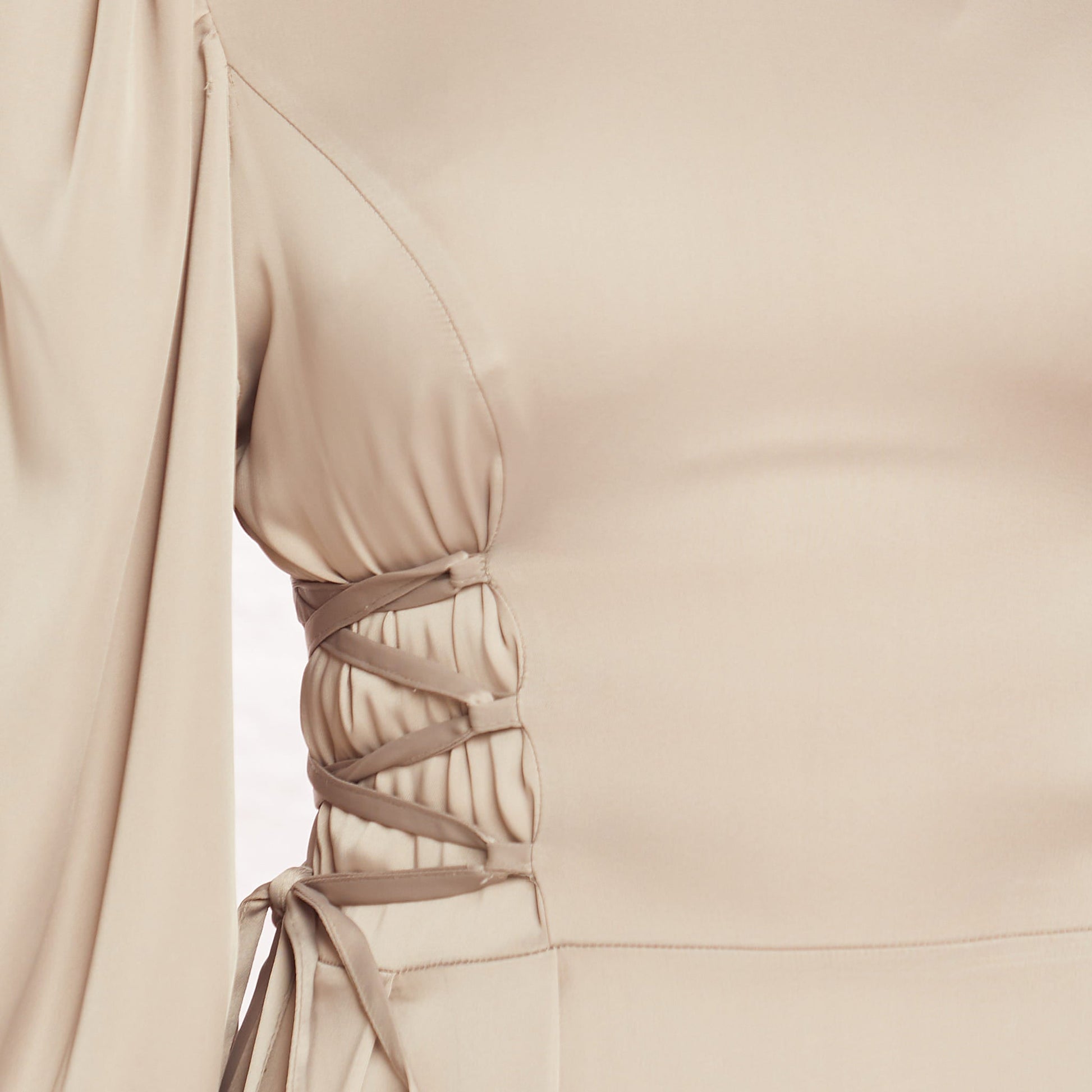 Sleeve Detail Judge Collar Dress