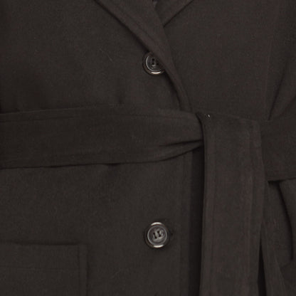Fur-Detailed Pocketed Cashmere Coat
