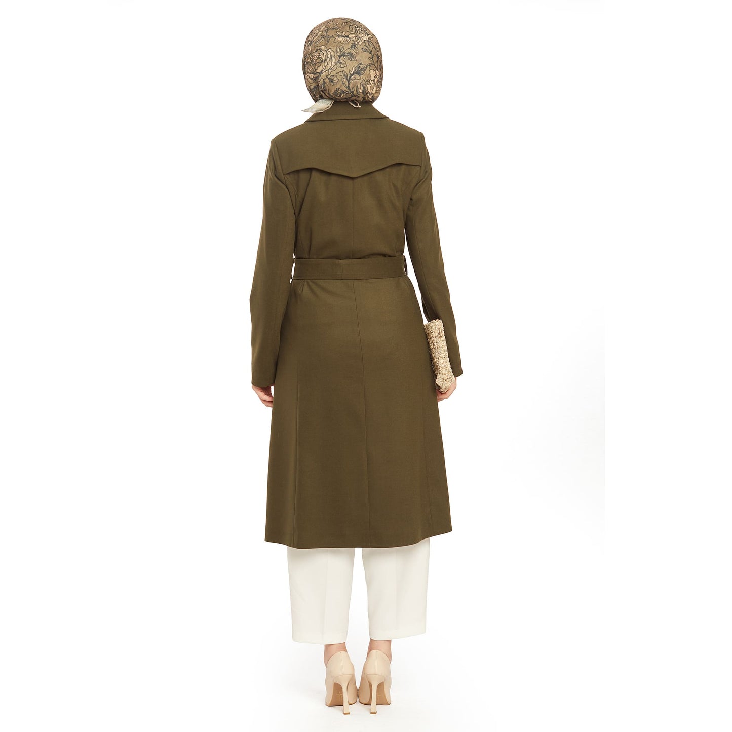 Concealed Placket Single-Button Lined Coat
