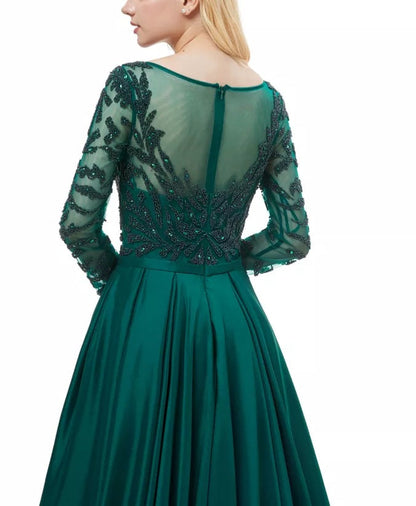 Noor-Beaded Evening Gown