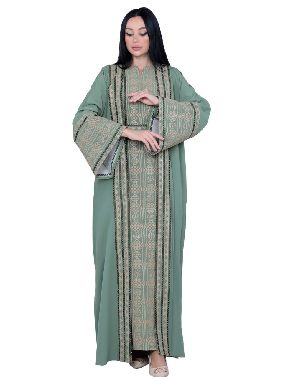 Embroidered Bisht 2 pieces