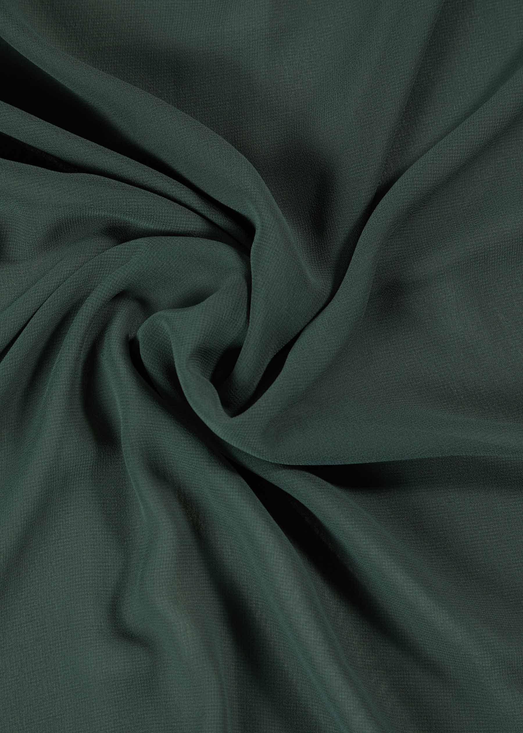 Green Smoke Crepe Hijab