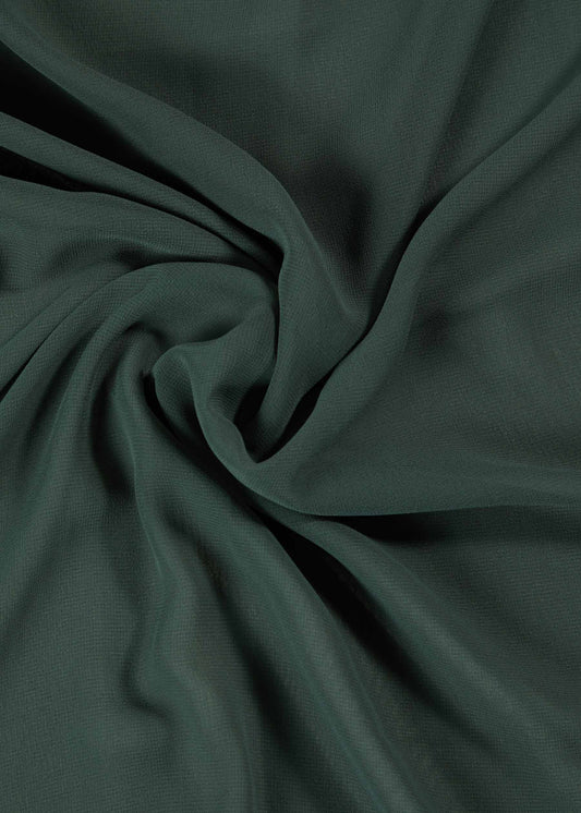 Green Smoke Crepe Hijab