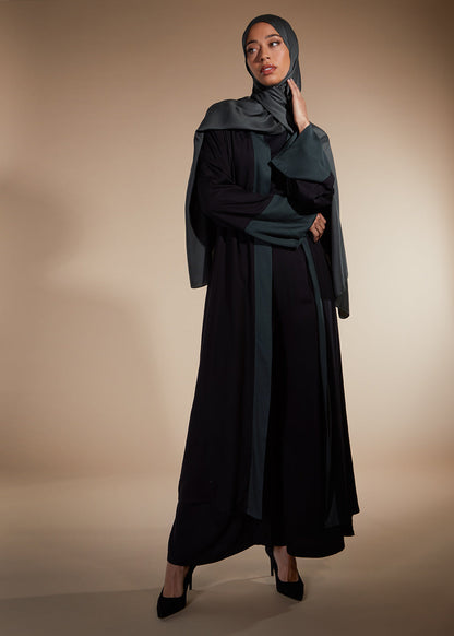 Full Slip Black Twill