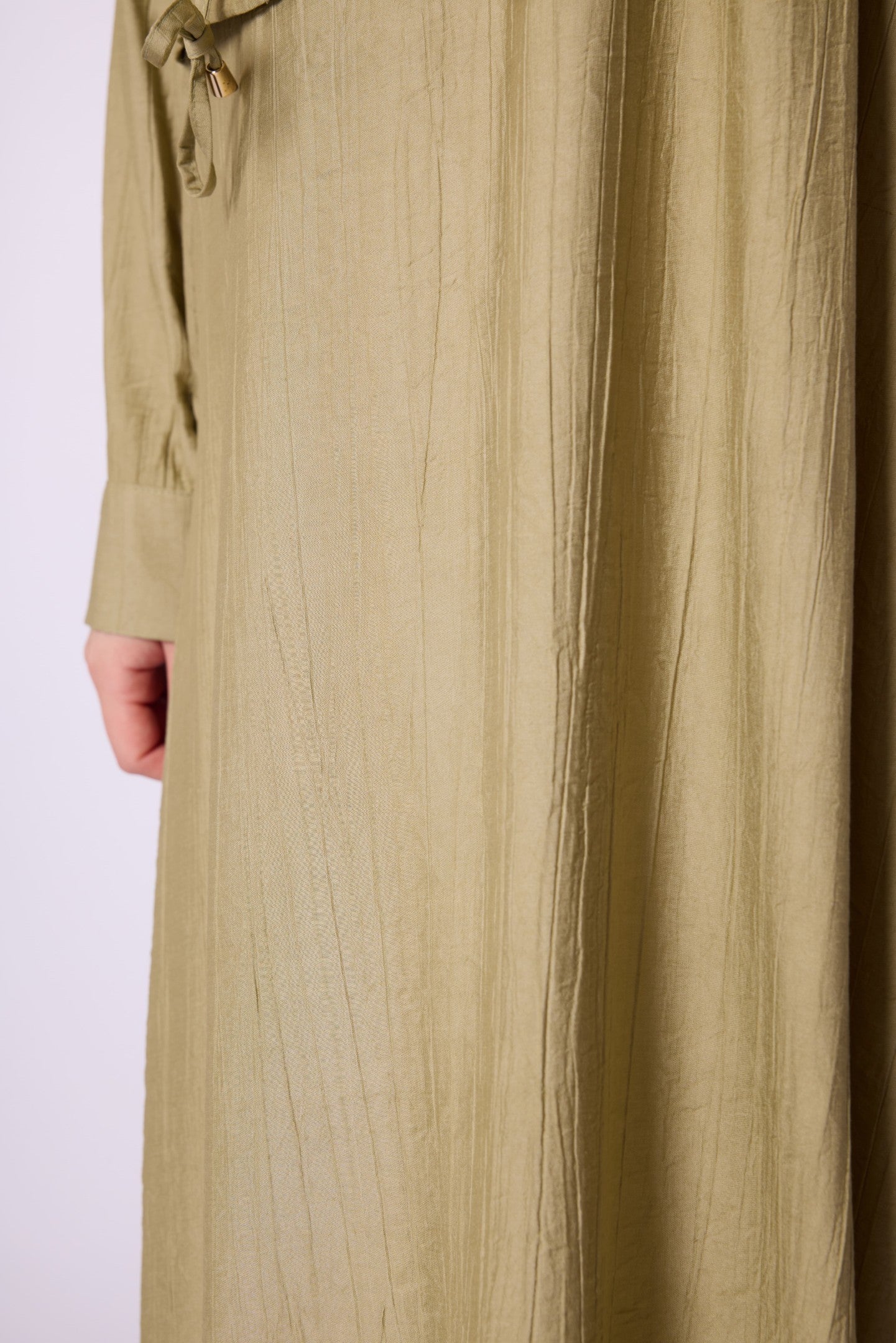 Polo Collar Pocket Detail Jacket-Style Dress